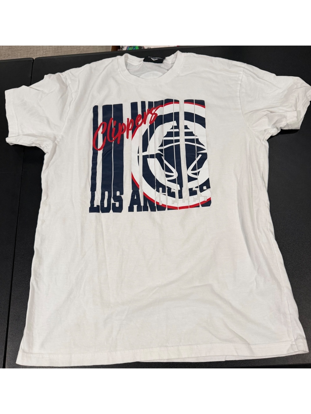 Game 7 Los Angeles Clippers White Cotton T-Shirt Large
